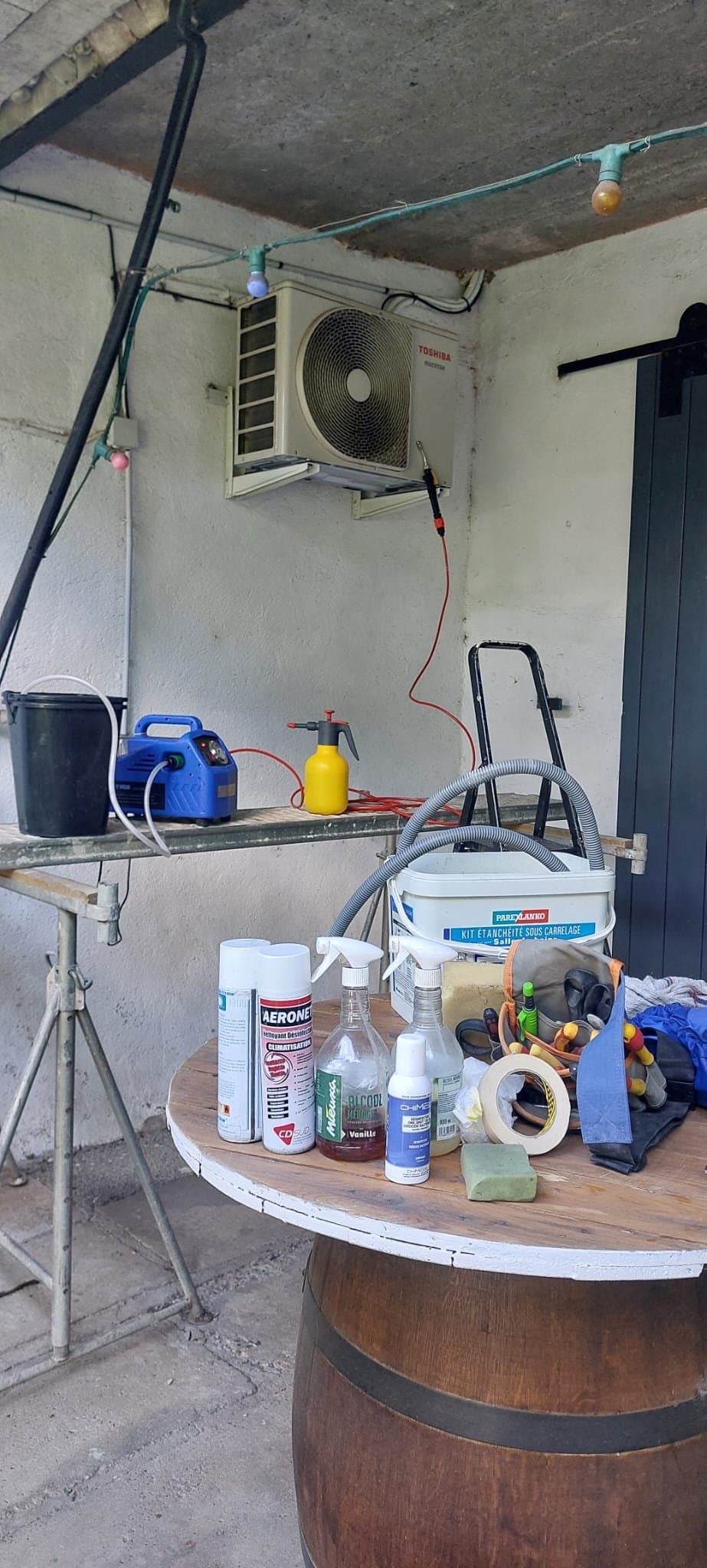 Climatisation démontée pour entretien professionnel — RFT Hérault